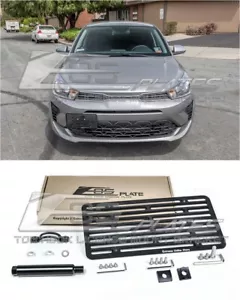EOS Plate For 21-Up Kia Rio Full Sized Front Bumper Tow Hook License Bracket - Foto 1 di 12