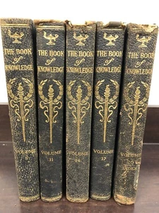 The Book of Knowledge Children's Encyclopedia - (Copyright 1911-1912) 5 Books - Picture 1 of 19