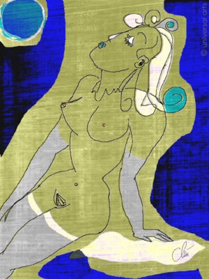 JACQUELINE DITT- Platinum Blonde ltd.sign.Original Druck Grafik Bilder Akt  - Bild 1 von 3