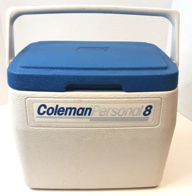 Coleman Personal 8 Enfriadores Azul Hielo y Blanco Camping Caza Pesca Modelo 5272 Foto 1 de 4