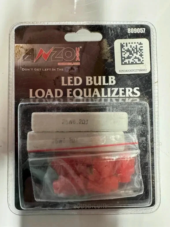 ANZO Resistor Kit Universal LED Bulb Resistor Kit Pair 25W/6.2 OHM - Image 1 of 1