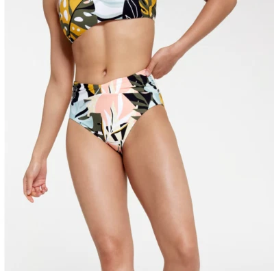 Calia Mujer Fruncido V Frontal HR Parte Inferior Multi Palma Diferente Talla Foto 1 de 3