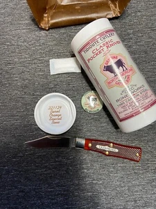 GEC Great Eastern Cutlery #22 Tidioute Magnum 221124 - Burnt Orange Sawcut Bone - Picture 1 of 8