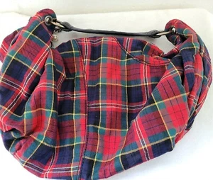 Borsa a tracolla vintage Juicy Couture in velluto a quadri borsa a mano Y2K - Foto 1 di 7