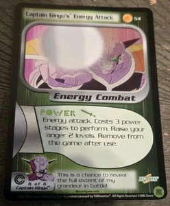 Captain Ginyu's Energy Attack FOIL Rare #54 LIMITED DBZ Dragon Ball Z Score CCG - Picture 1 of 5