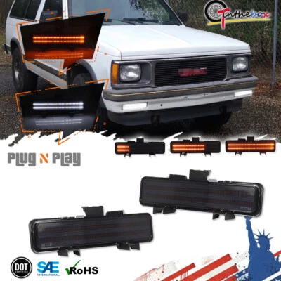 Luz de señal LED de paking con interruptor de humo para 83-93 Chevrolet S10 / 82-90 GMC S15 Foto 1 de 4