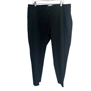 Talbots Womens Chino Pants Plus Size 18W Black Curvy Flat Front Dress Pants New - Picture 1 of 6