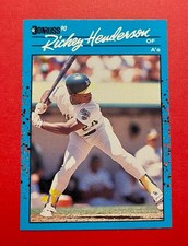 1990 Donruss Best of the AL #124 RICKEY HENDERSON Oakland Athletics HOF !