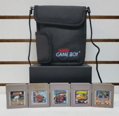原始设备制造商任天堂 GameBoy 软壳手提箱和游戏套装 #2 *阅读* — 第 1/4 张图片