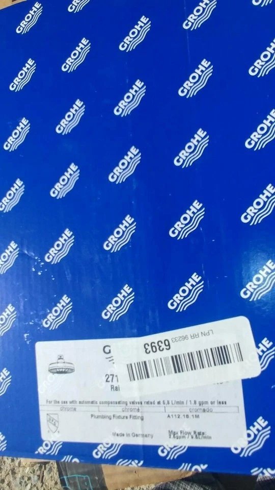 ​GROHE 27130000 Rainshower Rustic 160 4-распылительная душевая насадка хром - Изображение 1 из 1