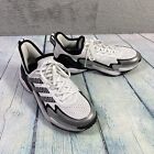 adidas Impact FLX Sneakers Men 8 White Silver Metallic GX8109 Shoes Lace Up