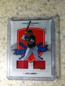 Jose Abreu 48/99 Blue 2021 America's Pastime Dual Relics #72 White Sox Swatches - Picture 1 of 2
