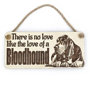 Bloodhound Sign Decorative Wooden Wall Plaque Pet Dog Gift Ideas For Owners Home - Picture 1 of 12