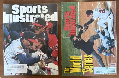 1992 & 1995 Atlanta Braves World Series Sports Illustrated Issues - Image 1 of 4