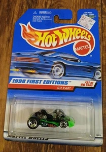 Hot Wheels 1998 First Editions Go Kart Racer Cart Track Car - Picture 1 of 3