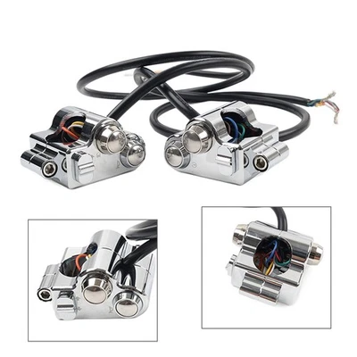 Motorrad CNC 1" 25-mm-Lenkerschalter-Bediengehäuse für Harley Universal - Image 1 of 4