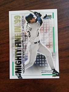 Jose Canseco 2000 Fleer Impact Mighty Fine in '99 Devil Rays #38MF Nm 4314 - Picture 1 of 2