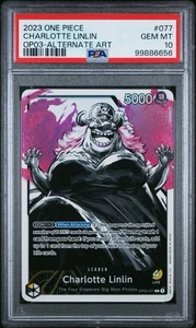 PSA 10 Charlotte Linlin (077) (Alternate Art) OP03-077 Pillars of Strength Foil - Picture 1 of 2