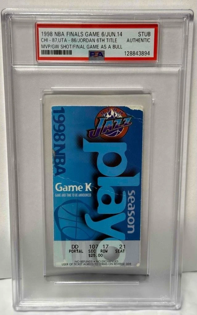 1998 Michael Jordan Vintage Sports Ticket Stubs for sale | eBay