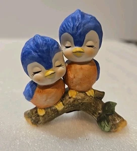 Vintage Lefton Bluebirds - Picture 1 of 7