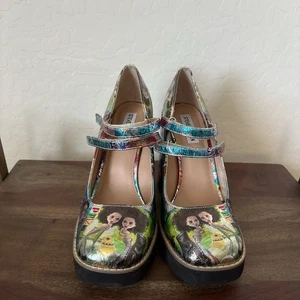 Steve Madden Twice Mary Jane Plateau-Pump Cosmic Foil Print Gr. 9,5 - Bild 1 von 7
