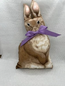 Vintage Bunny Rabbit Spring Pillow Cut & Sew Completed ~ Cranston 9” Stuffed - Picture 1 of 4