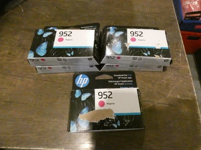 Cartucho de tinta original Magenta HP 952 enero 2027 nuevo/sellado (lote de 5) Foto 1 de 4