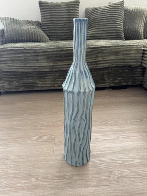 Botella de cerámica blanco y azul decoración del hogar Foto 1 de 3