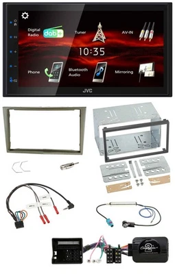 JVC USB Bluetooth Lenkrad DAB 2DIN Autoradio für Opel Corsa D Astra H Zafira sat - Bild 1 von 4