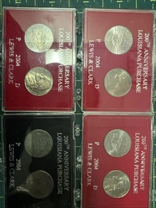 Five Cents Encircled Jefferson Nickel 4 Sets. - Picture 1 of 4