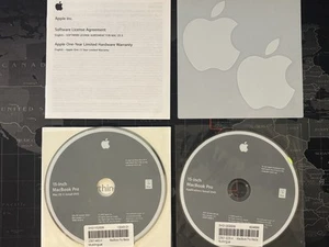Apple Mac OS X 10.5.5 Install & Applications DVDs for 15-inch MacBook Pro - Picture 1 of 1
