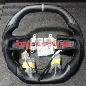 Volante perforado de fibra de carbono mate personalizado para ram 1500 trx2019-2024 - Imagen 1 de 1