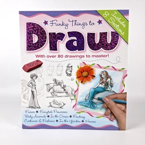 Funky Things to Draw Binder Series By Hinkler Books PTY Ltd Kids Arts Craft - Picture 1 of 10