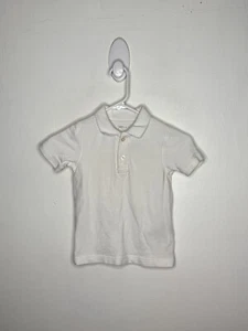 Gap Polo Shirt Girls Size XS 4-5 White Short Sleeve School Uniform Collar - Picture 1 of 3