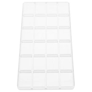 Soporte de pintura de plástico 24 rejillas acuarela almacenamiento de pintura de plástico viaje - Imagen 1 de 12