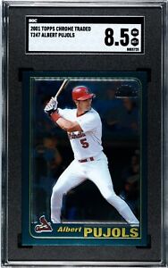 2001 Topps Traded & Rookies - Chrome #T247 Albert Pujols (RC) SGC 8.5