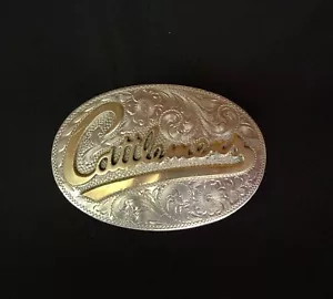 Hebilla de cinturón de diablo de plata esterlina para ganaderos - Imagen 1 de 4