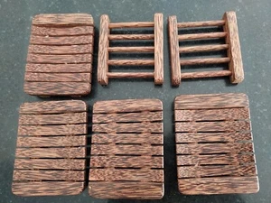 Timber Soap Racks x 6 - Brand New - Picture 1 of 5