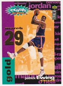 1995-96 Collector's Choice Crash The Game GOLD Patrick Ewing #C25 March 29 Card - Picture 1 of 2