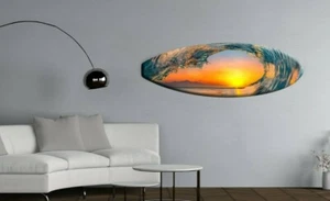 Arte de pared de tabla de surf, regalo para surfistas, estilo tropical, decoración de playa - Imagen 1 de 12