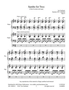 NEW Samba for Two: A Duet for Piano and Organ (2 copies) - Picture 1 of 2