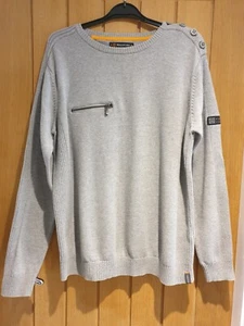 Rockport Maglione Pullover Grigio. 100% cotone. Taglia UK LARGE (L) ottime condizioni - Foto 1 di 15