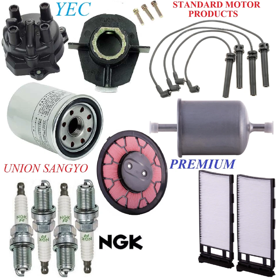 Kit de afinación tapa rotor filtros bujía para Nissan Frontier L4; 2,4 L 2002-2004 Foto 1 de 1