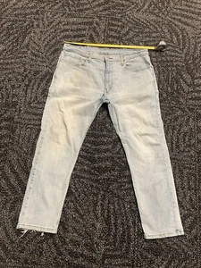 Vintage Y2K Levi’s 505 (Sz 38x30) Distressed Blue Denim Jeans - Picture 1 of 20
