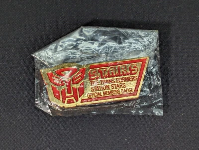 Transformers G1 S.T.A.R.S. Membership Pin Mail Away VINTAGE 1985 - Image 1 of 2