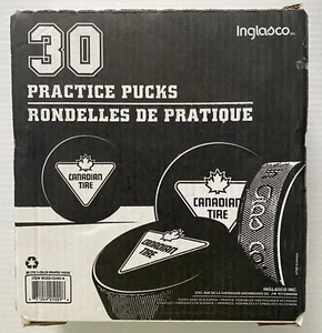 Canadian Tire 30 discos de hockey vintage InGlasCo Eslovaquia nunca usados caja original - Imagen 1 de 7