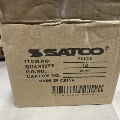 12-Satco S8638 LED Mini Reflector 15 Degrees 8W 12V MR16 2-Pin GU5.3 Cool White - Image 1 of 4