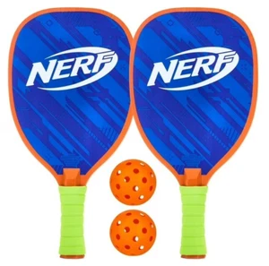 Juego de palas Pickleball para 2 jugadores NERF 2 palas de madera + 2 bolas - Imagen 1 de 2