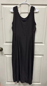Vintage Jams World LICORICE Long Tank Dress Womens M Brown Hawaii - Picture 1 of 6