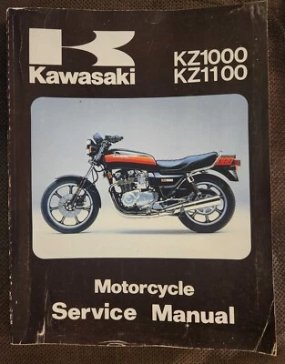 Kawasaki KZ1000 KZ1100 1981 1982 1983 manual de servicio de motocicleta 99924-1026-03 Foto 1 de 3